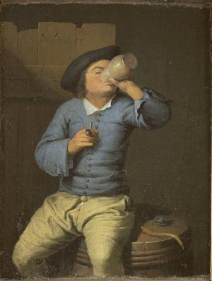 Nicolaes van Haeften: Boy drinking